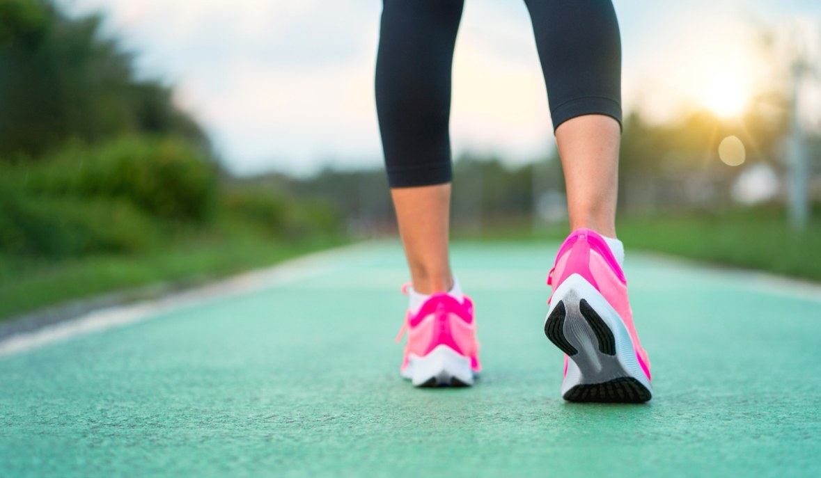 Runner on an outdoor path